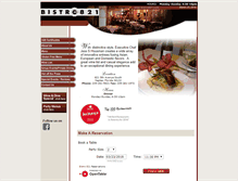Tablet Screenshot of bistro821.com